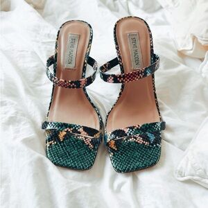Steve Madden Michele Slide Sandal - Multi Snake Print